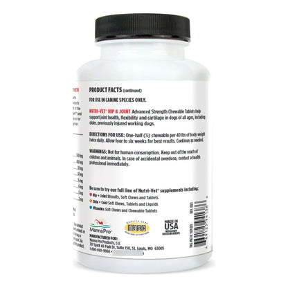 Tabletas Masticables Para Perros Con Glucosamina Y Condroitina Advanced Strength 150 Unidades