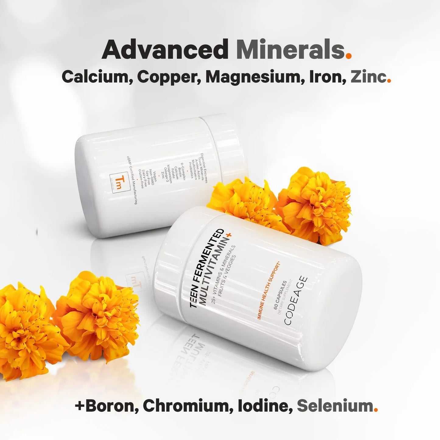 Daily Teen Multivitamínico Orgánico Con Probióticos Y Enzimas Paquete De 2