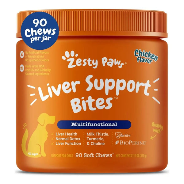 Suplemento Hepatico Para Perros Con Cardo Mariano Y Curcuma Apoyo Funcion Hepatica