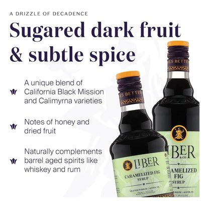 Jarabe De Higo Caramelizado Liber Co 360 Ml Sabor Premium Para Cócteles Y Postres