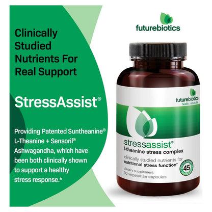 StressAssist L Teanina Ashwagandha Y Rhodiola Rosea Stress Complex 90 Capsulas