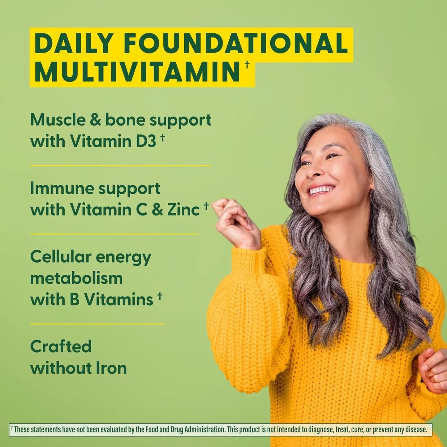 Multivitaminico MegaFood One Daily Con Alimentos Reales Soporte Inmunologico Y Energia
