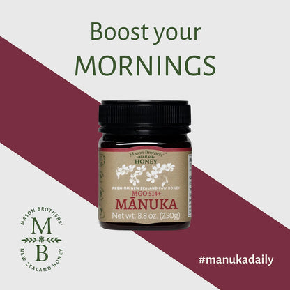 Miel Cruda De Manuka Mgo 514 De Nueva Zelanda 250 Gramos Mason Brothers