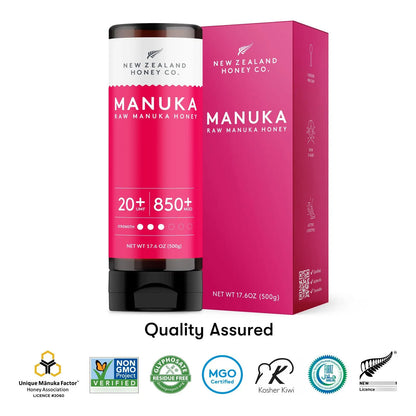 Miel De Manuka Pura UMF 20+ Envase Exprimible 500 G Importada