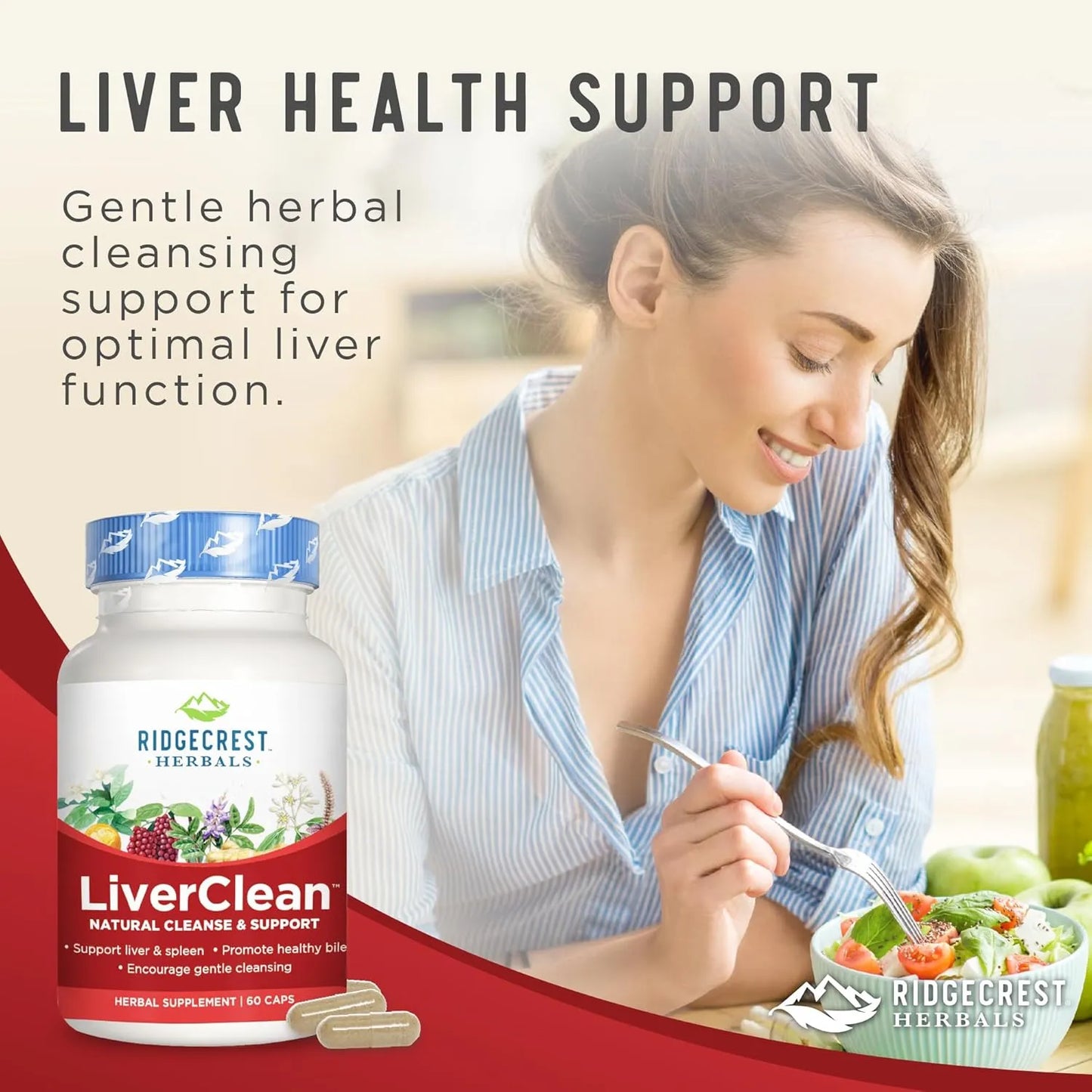 LiverClean Suplemento Hepatico Cardo Bendito Diente De Leon 60 Capsulas
