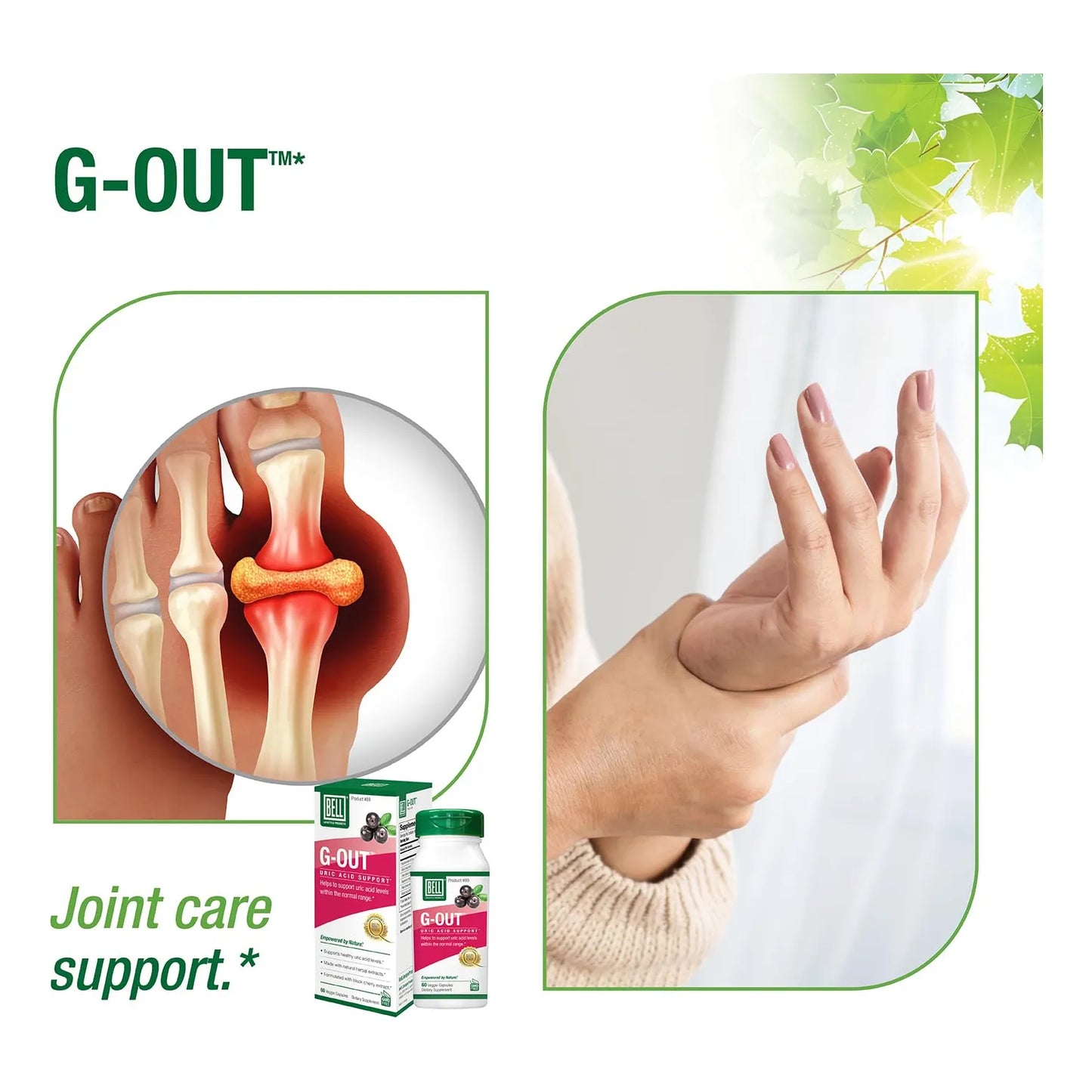 G Out Limpieza Acido Urico Hierbas Gota Equilibrio Niveles Salud Articulaciones