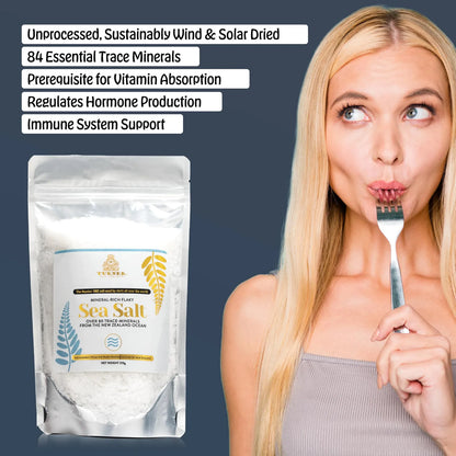 Sal Marina Escamosa Premium De Nueva Zelanda 250g 84 Minerales Natural
