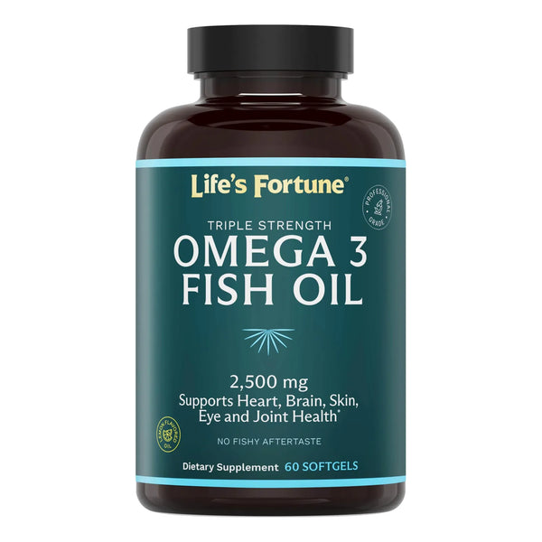 Aceite De Pescado Omega 3 2500 Mg 120 Cápsulas Blandas Alta Potencia EPA DHA