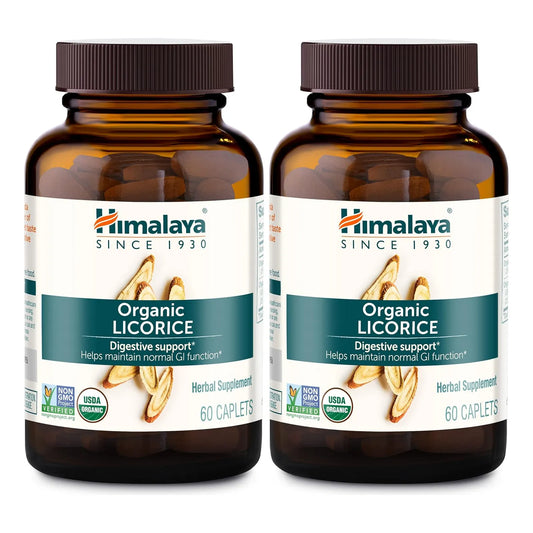 Raiz De Regaliz Organica 60 Capsulas Apoyo Digestivo Acidez Himalaya