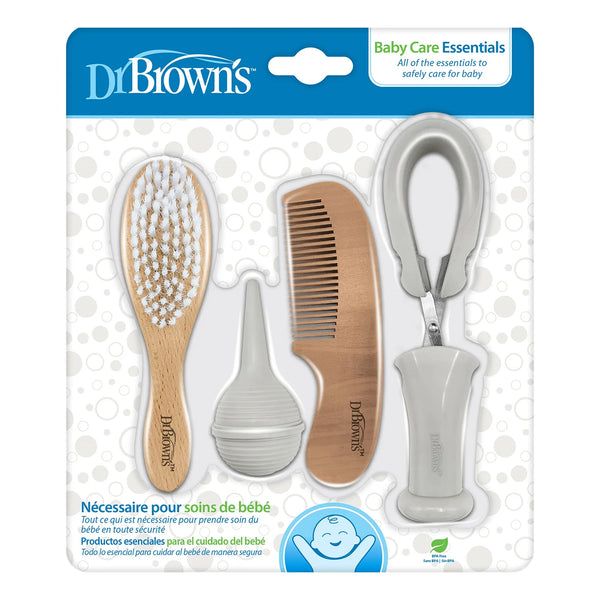 Kit Cuidado Bebé Dr Brown S Tijeras Aspirador Cepillo Peine Sin Bpa