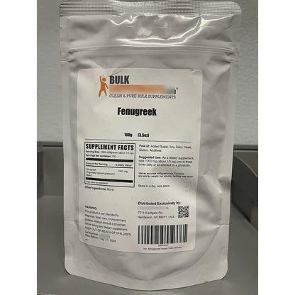 Polvo De Alholva Semillas De Fenogreco 1000 Mg Suplemento Natural Sin Gluten
