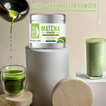Polvo De Matcha Ceremonial Grado Premium Hojas De Té Verde Puro 1.75 Onzas Lata