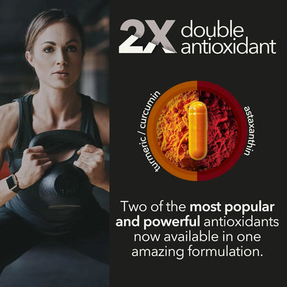 Astaxantina 12mg Con Cúrcuma 1500mg Y Bioperina Suplemento Antioxidante Premium