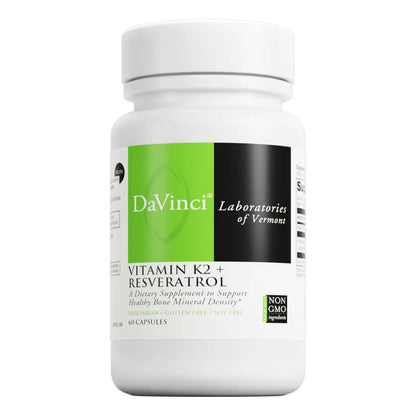 Vitamina K2 Resveratrol Suplemento Salud Osea Cardiovascular Antioxidante 60 Capsulas