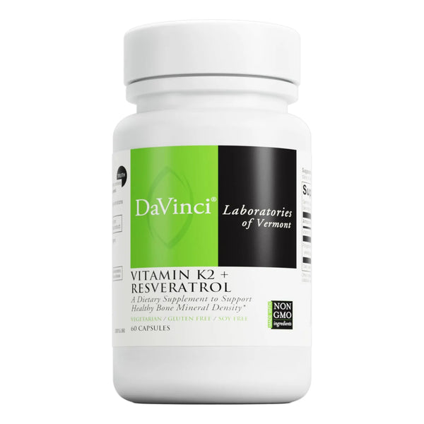 Vitamina K2 Resveratrol Suplemento Salud Osea Cardiovascular Antioxidante 60 Capsulas