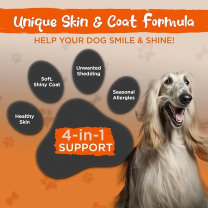 Aceite Natural Para Piel Y Pelaje De Perros Vital Planet Con Colina Y Omega-3