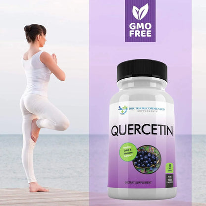 Quercetina 1000 Mg 120 Capsulas Suplemento Cardiovascular E Inmunologico Vegano