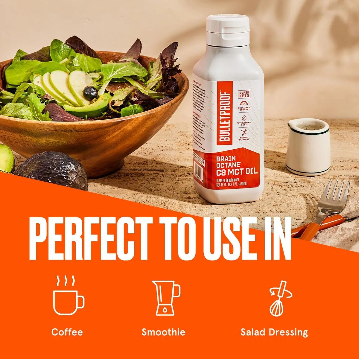 Aceite Brain Octane Qzocc 473 Ml Paquete Trio Energía Mental