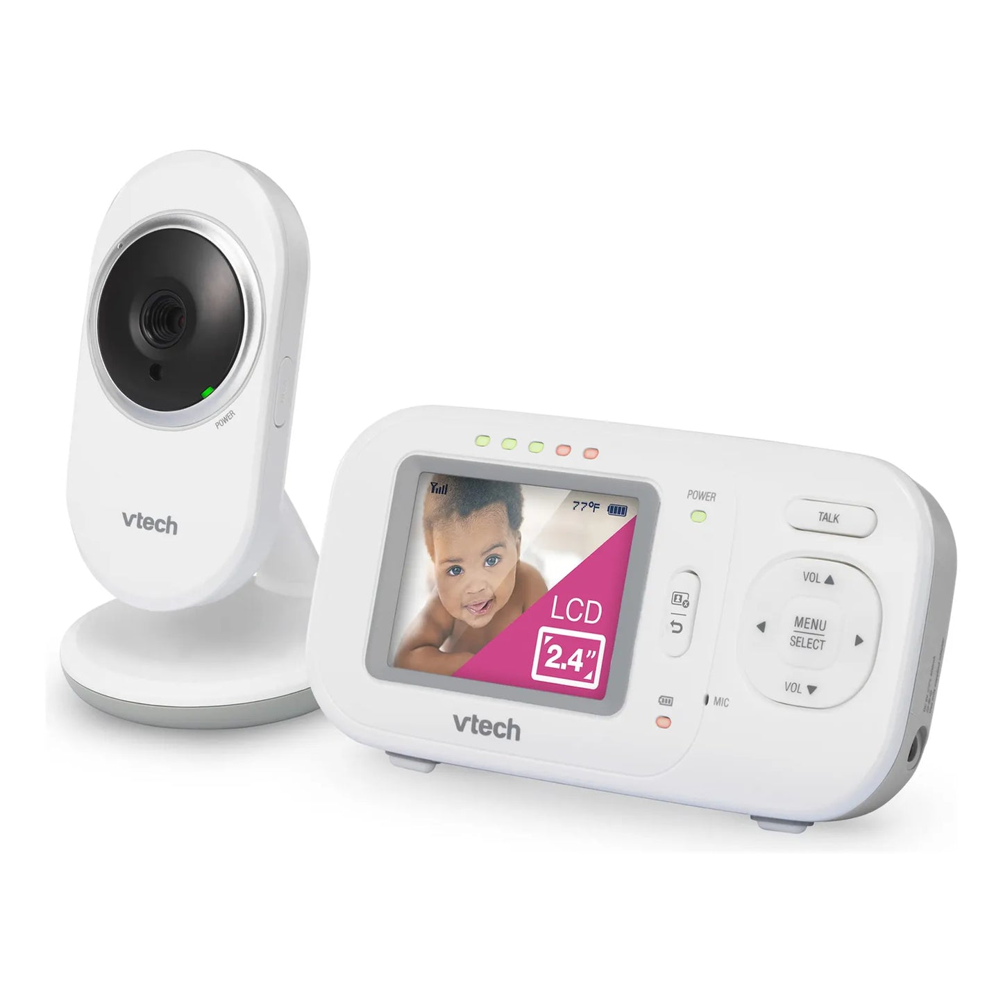 Monitor De Bebé VTech VM320 Pantalla 2.4 Pulgadas Visión Nocturna Y Audio Bidireccional