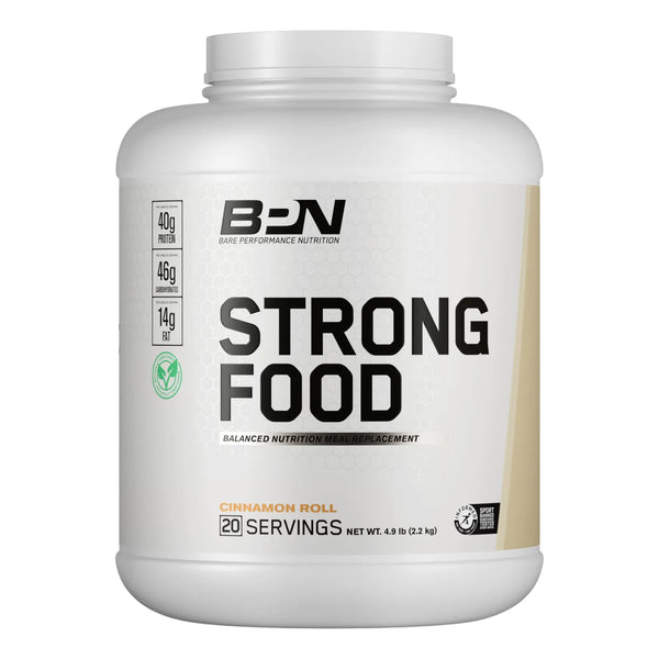 Strong Food Reemplazo Completo De Comidas Rollo De Canela 20 Porciones