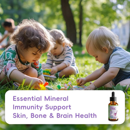 Zinc Liquido Premium Para Bebes Y Ninos Alta Biodisponibilidad Sabor Agradable