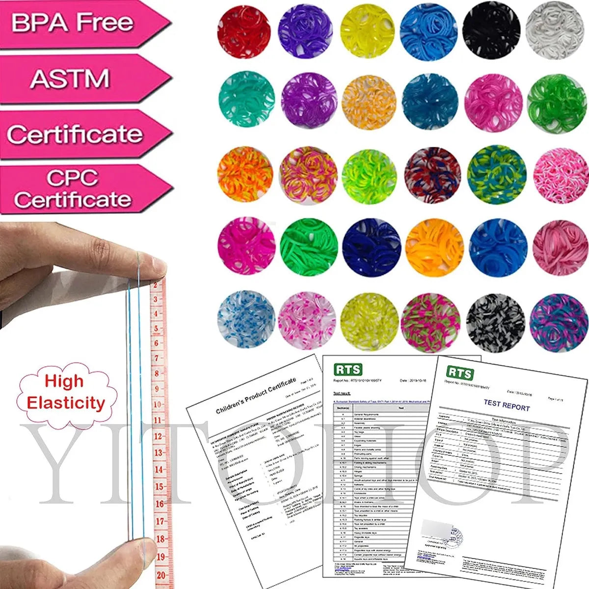 Kit Fabricacion Bisuteria 12000 Piezas YITOHOP Manualidades Niños