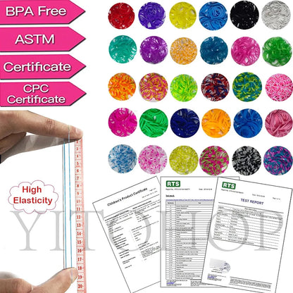 Kit Fabricacion Bisuteria 12000 Piezas YITOHOP Manualidades Niños
