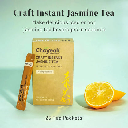 Té Instantáneo De Jazmín En Polvo Sin Azúcar 25 Paquetes Individuales