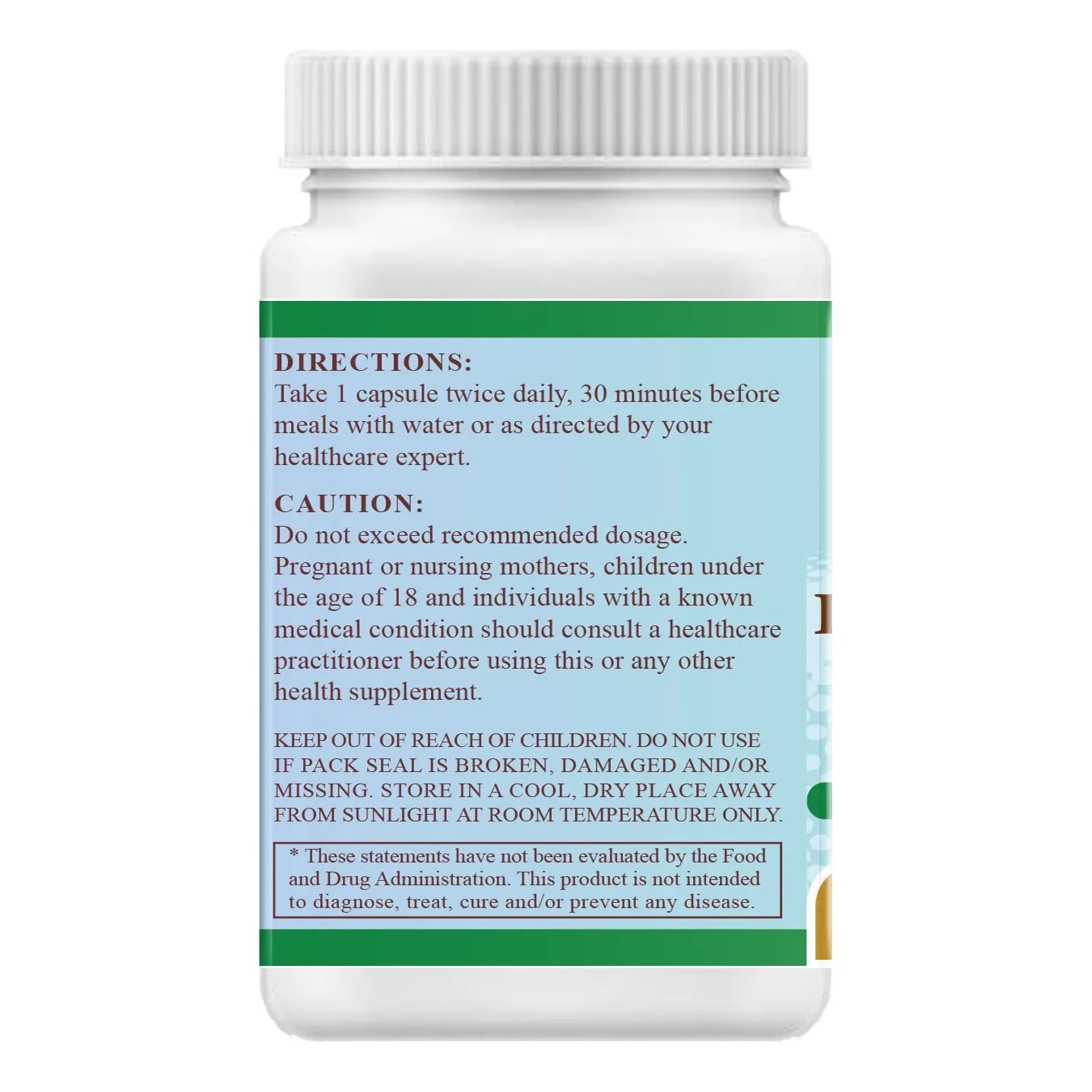 Cápsulas De Vijaysar 90 Unidades 400 Mg Extracto Puro Natural Vegano