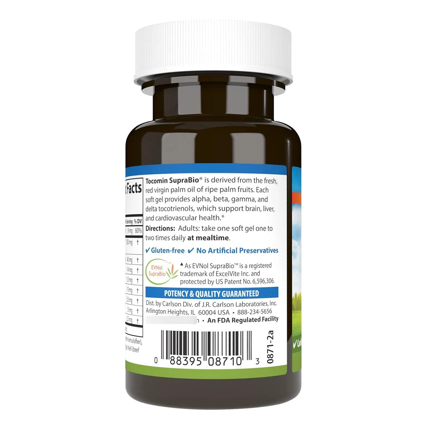 Tocomin SupraBio Complejo Tocotrienol Bio-Mejorado 60 Geles Blandos