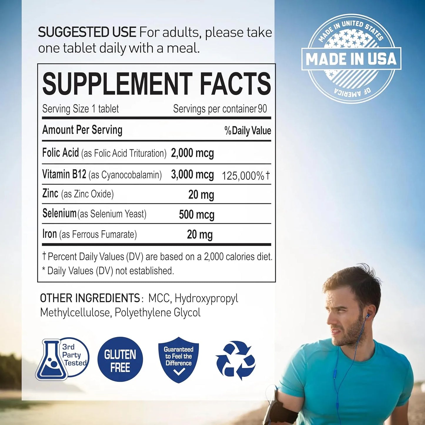 Suplemento Impulso Vital Glóbulos Rojos Blancos Hierro Vitaminas 90 Tabletas