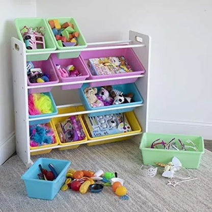 Organizador De Juguetes Infantil Practico Y Seguro Con Multiples Compartimentos