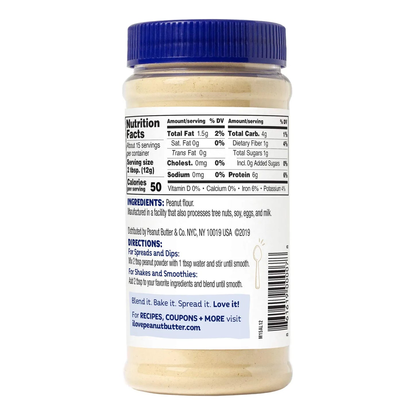Mighty Nut Crema De Cacahuete En Polvo 184 G Proteína Natural Sin Azúcar