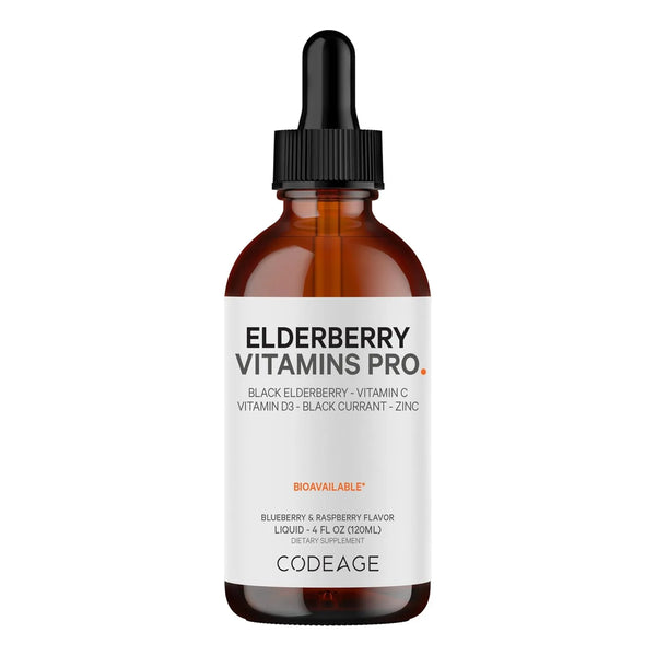 Gotas Líquidas De Saúco Negro Orgánico Con Vitamina C D3 Y Zinc