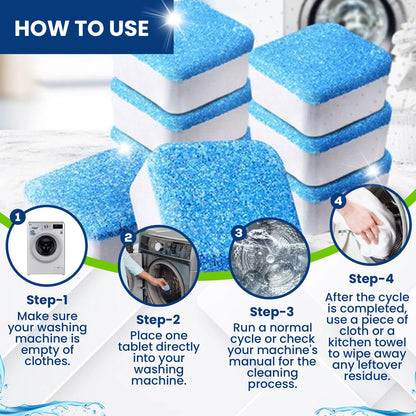 Tabletas Limpiadoras Para Lavadora 25 Unidades Limpieza Profunda True Fresh