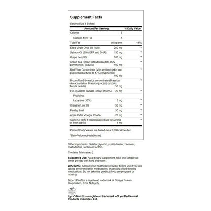 Swanson Complejo Mediterráneo Nutrientes 60 Cápsulas Salud Cardiovascular