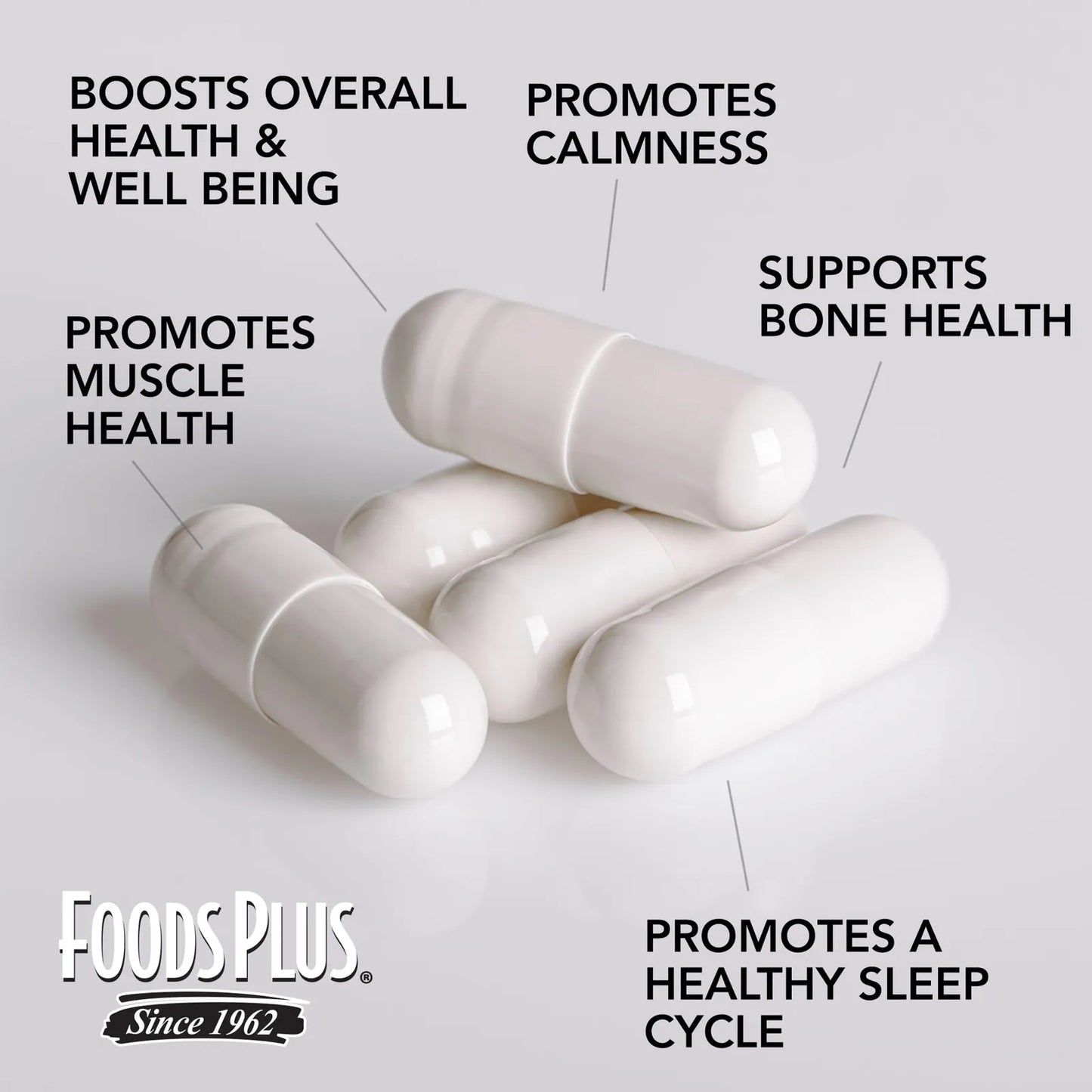 Glicinato De Magnesio 200 Mg Alta Biodisponibilidad Salud Muscular Y Osea 60 Porciones