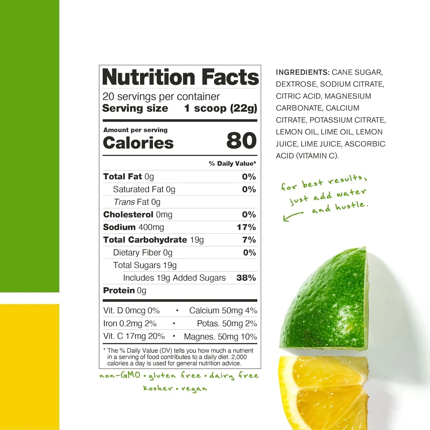 Mezcla Hidratacion Deportiva Sabor Frutas Citricas Skratch Labs Energia Y Electrolitos