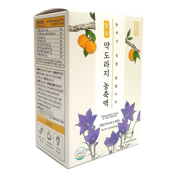 Extracto Fermentado Raíz Flor Globo Pera 10 G 30 Unidades Hierbas Coreanas