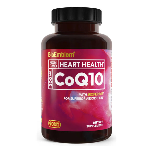 CoQ10 200 Mg Con Bioperine Capsulas Blandas Antioxidante Energia Salud Cardiaca