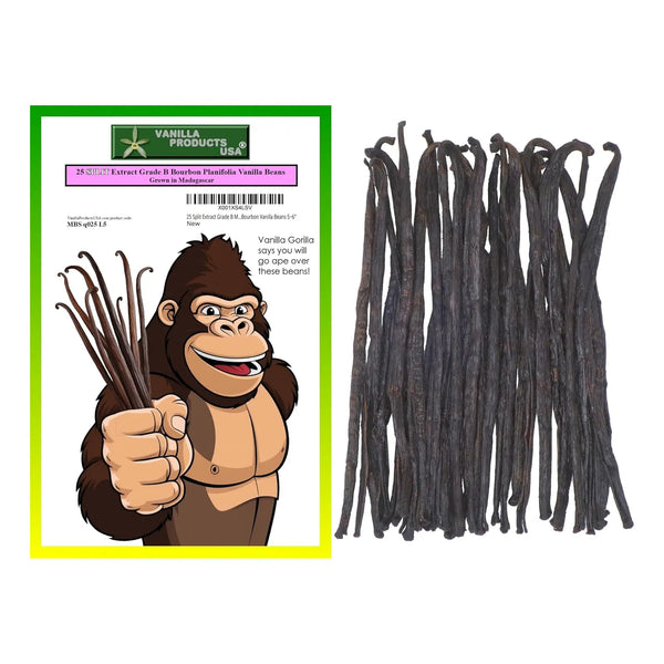 25 Granos De Vainilla Bourbon De Madagascar Grado B Para Extracto Y Reposteria