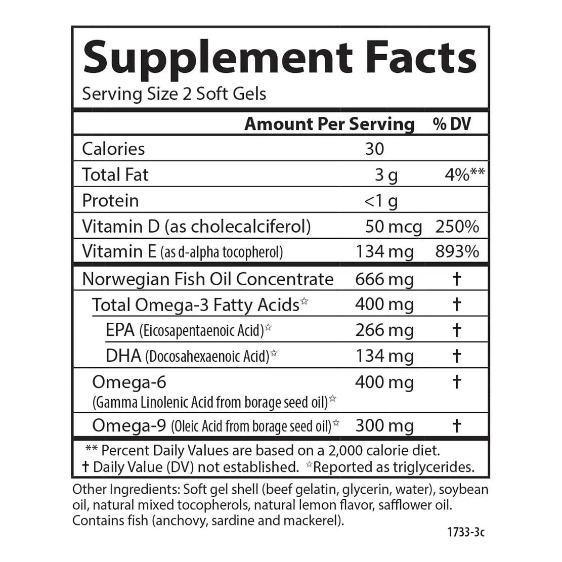 Gemas Completas Omega 3 6 9 180 Capsulas Salud Corazon Articulaciones