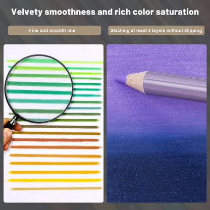 Juego De 72 Lápices De Colores Arrtx Núcleo Suave Profesionales Para Arte Y Dibujo
