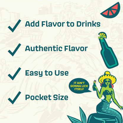 Sal De Cerveza Sabor Lima Chile Twang 24 Unidades Ideal Para Cócteles Y Bebidas