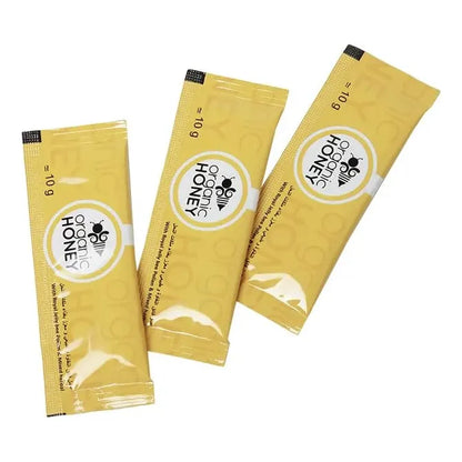Miel Natural Orgánica Con Polen De Abeja Y Hierbas 24 Sobres 035 Oz C/U