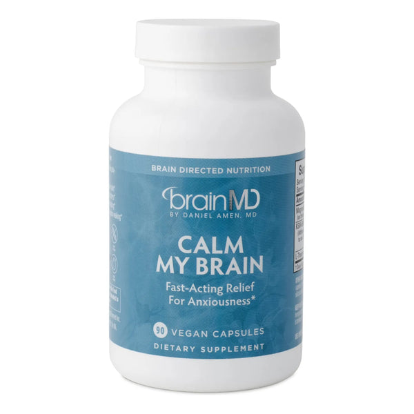 Dr Amen Calm My Brain 90 Cápsulas Veganas Con Magnesio Ashwagandha Y L-teanina