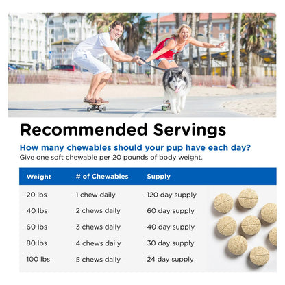 Masticables Multi Vitaminicos NutriVet Para Perros Adultos 120 Unidades Sabor Higado