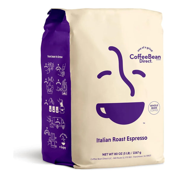 Café De Grano Entero Espresso Bolsa 2.27 Kg Tostado Italiano Aroma Intenso