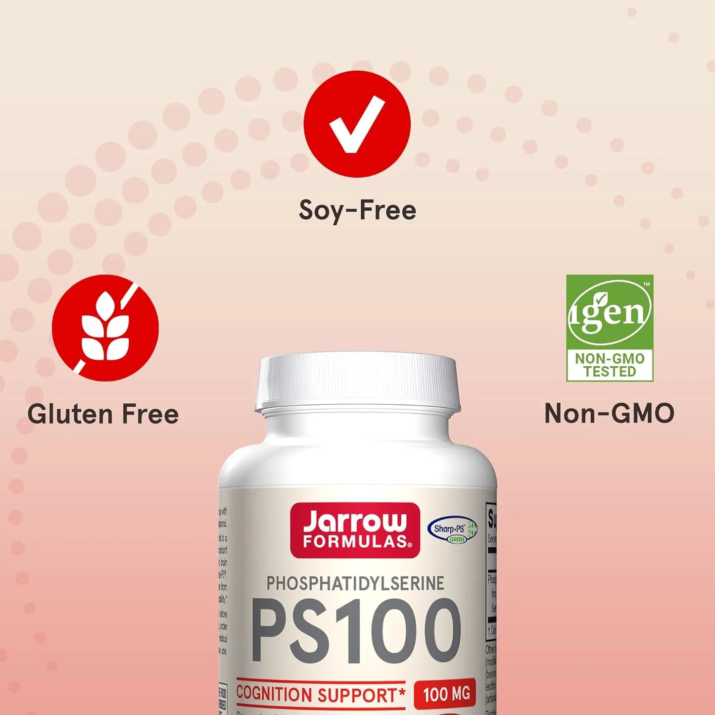 Fosfatidilserina 100 Mg Jarrow Formulas Soporte Cerebral 60 Capsulas