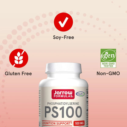 Fosfatidilserina 100 Mg Jarrow Formulas Soporte Cerebral 60 Capsulas